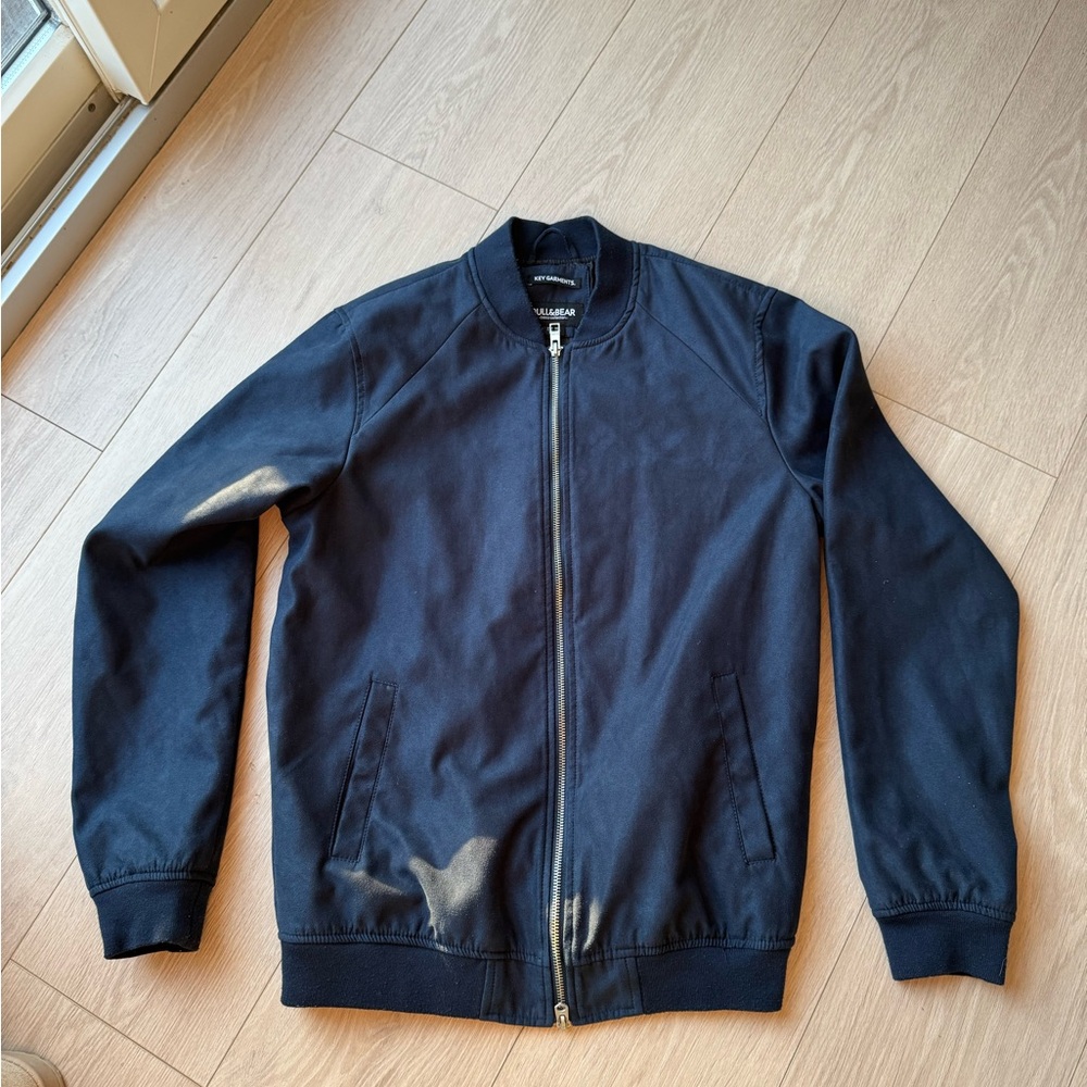 Pull&Bear Navy Bomber Jacket